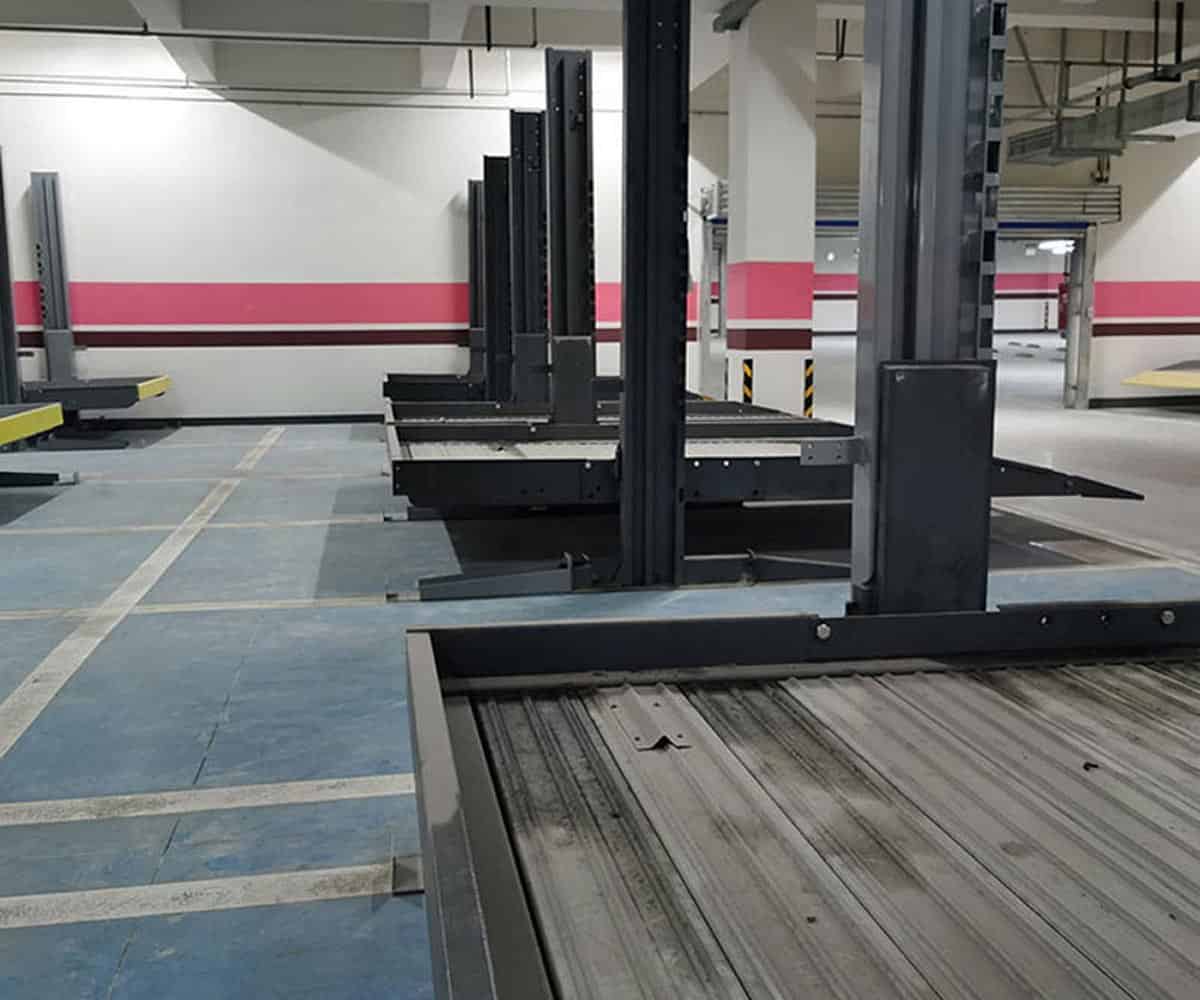 兩層升降機械立體車庫拆除